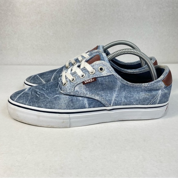 Vans Chima Ferguson Pro Acid Wash Light Navy Canvas Skate Shoes; Men’s Size 8.5 - Picture 3 of 16